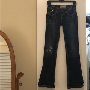 🆕 MEK Distressed Bootcut Jeans 🔥